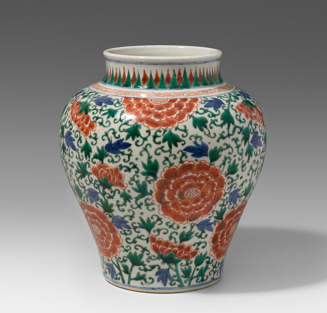 Vase China. In der Art von Kangxi. Porzellan. (1 of 1)