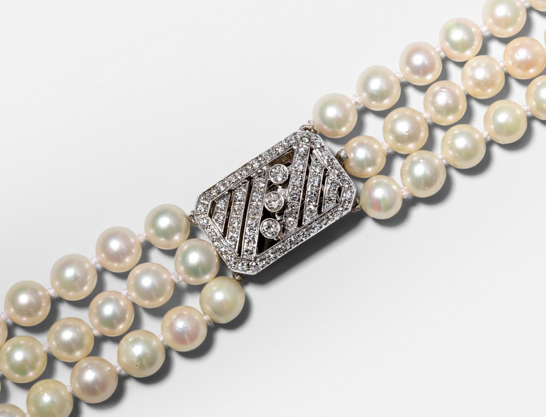 *Akoya-Kulturperlen-Brillant-Collier 750 Weissgold. (1 of 1)