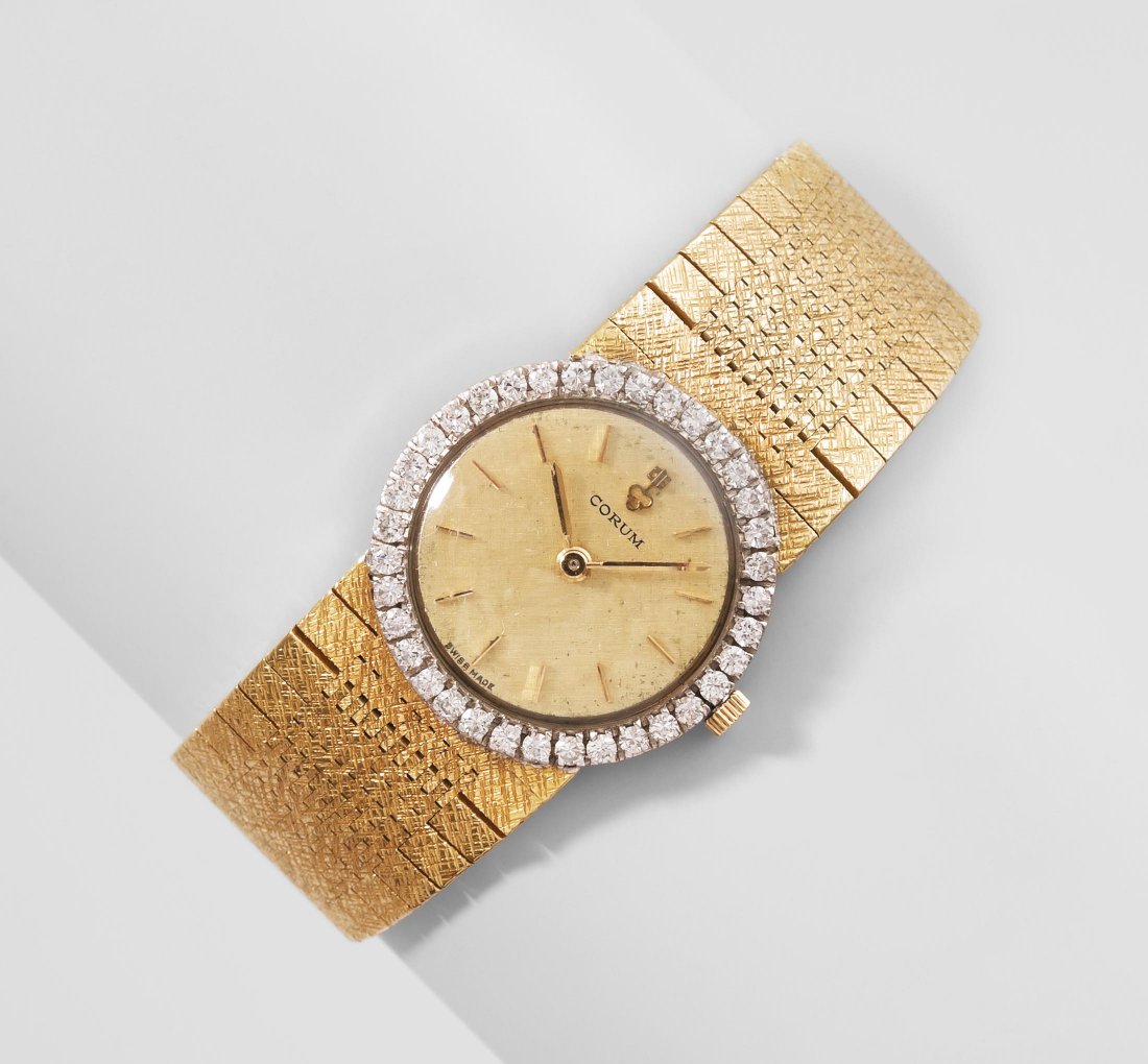 *Corum Brillant-Damenarmbanduhr 1960er Jahre. 750 Gelb- (1 of 1)