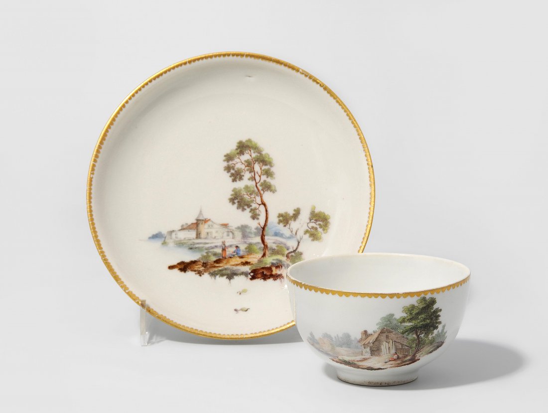 Koppchen mit Unterteller, Zürich Um 1780. Porzellan, (1 of 1)