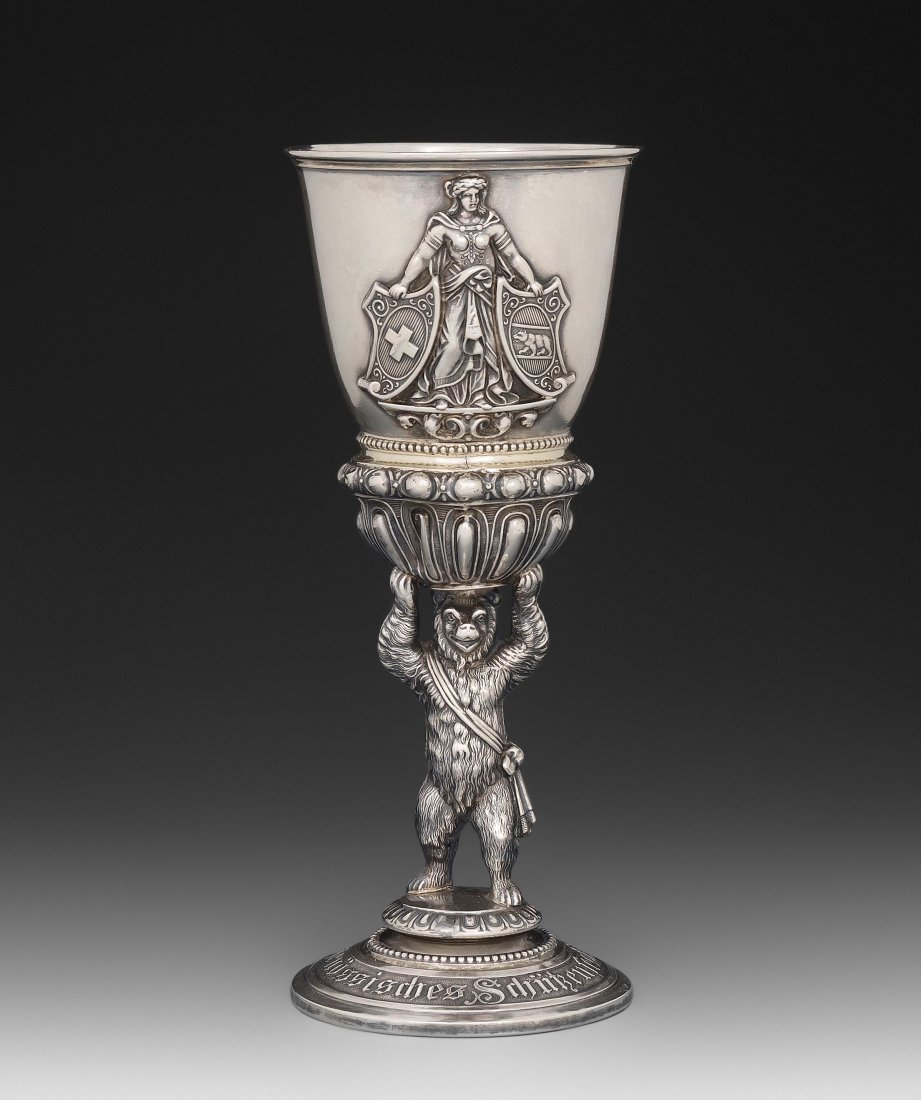 Schützenpokal Deutschland oder Schweiz, datiert 1885. (1 of 1)