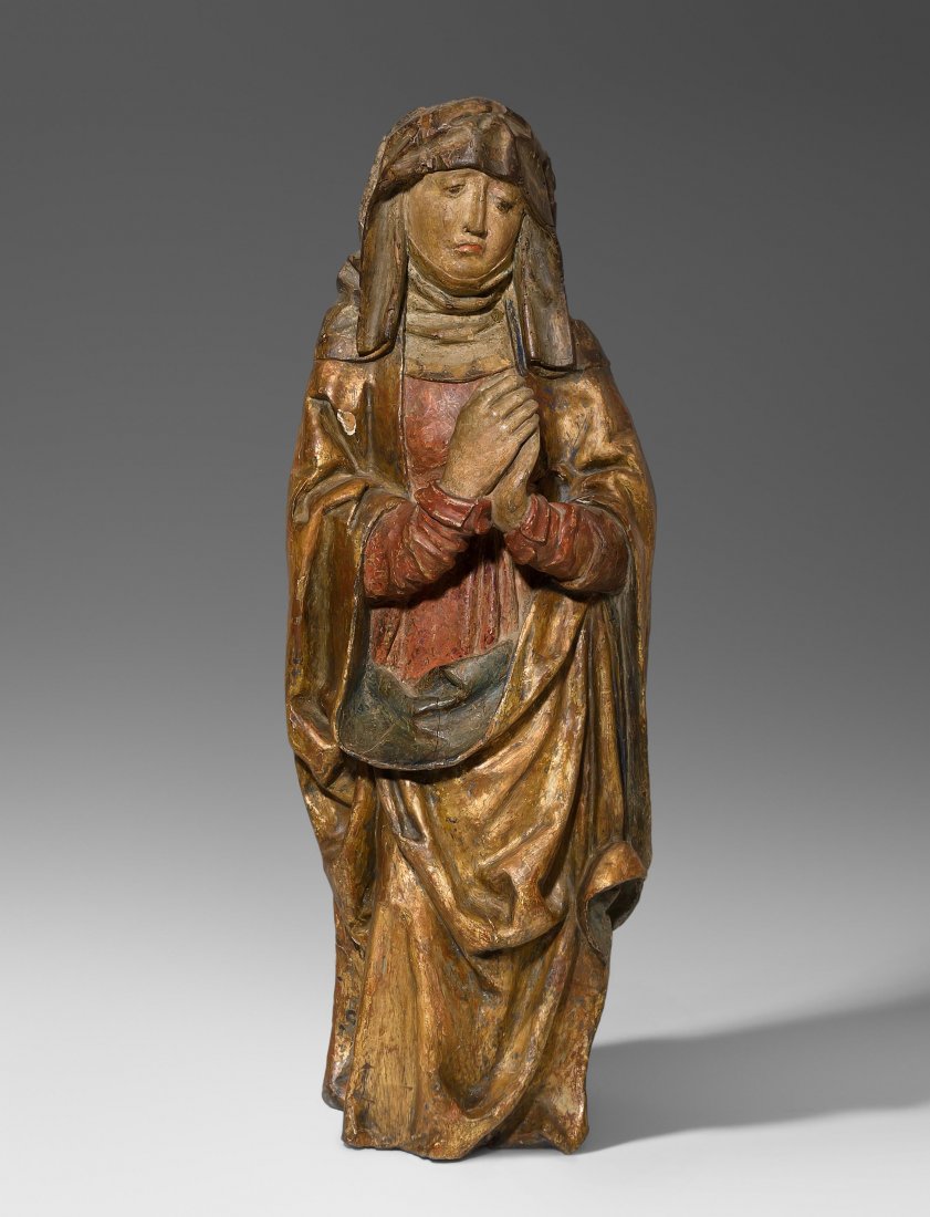 Trauernde Maria Franken, Spätgotik. Holz geschnitzt und (1 of 9)