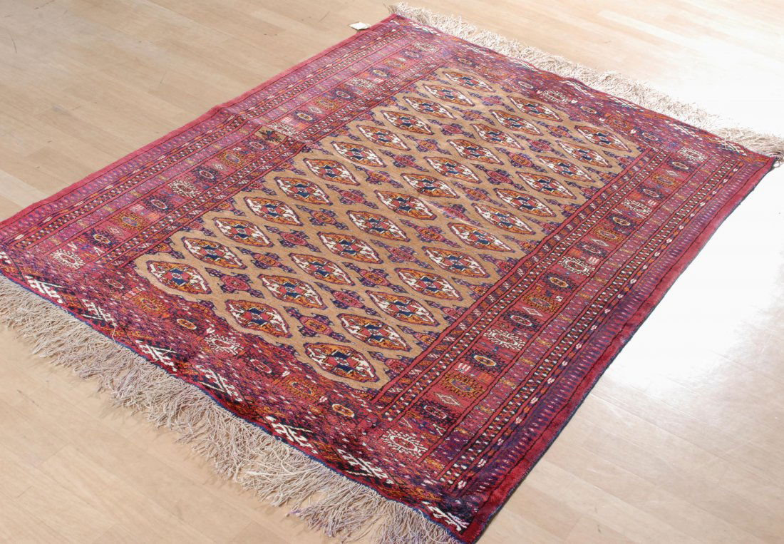 Turkmene-Seide NO-Iran, um 1960. Flormaterial reine (1 of 6)