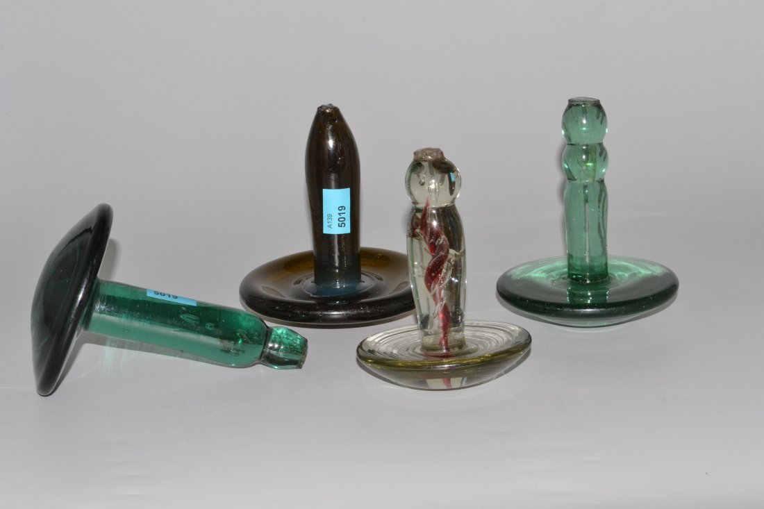 Lot: Glasobjekte 19.Jh. Grünes, braunes bzw. farbloses (1 of 1)