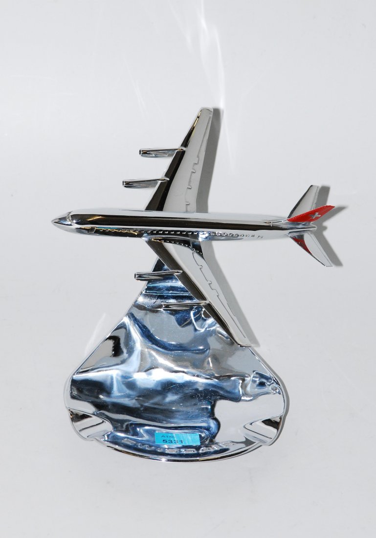 Swissair-Ascher Schweiz. Metall, verchromt. Bezeichnet: (1 of 1)