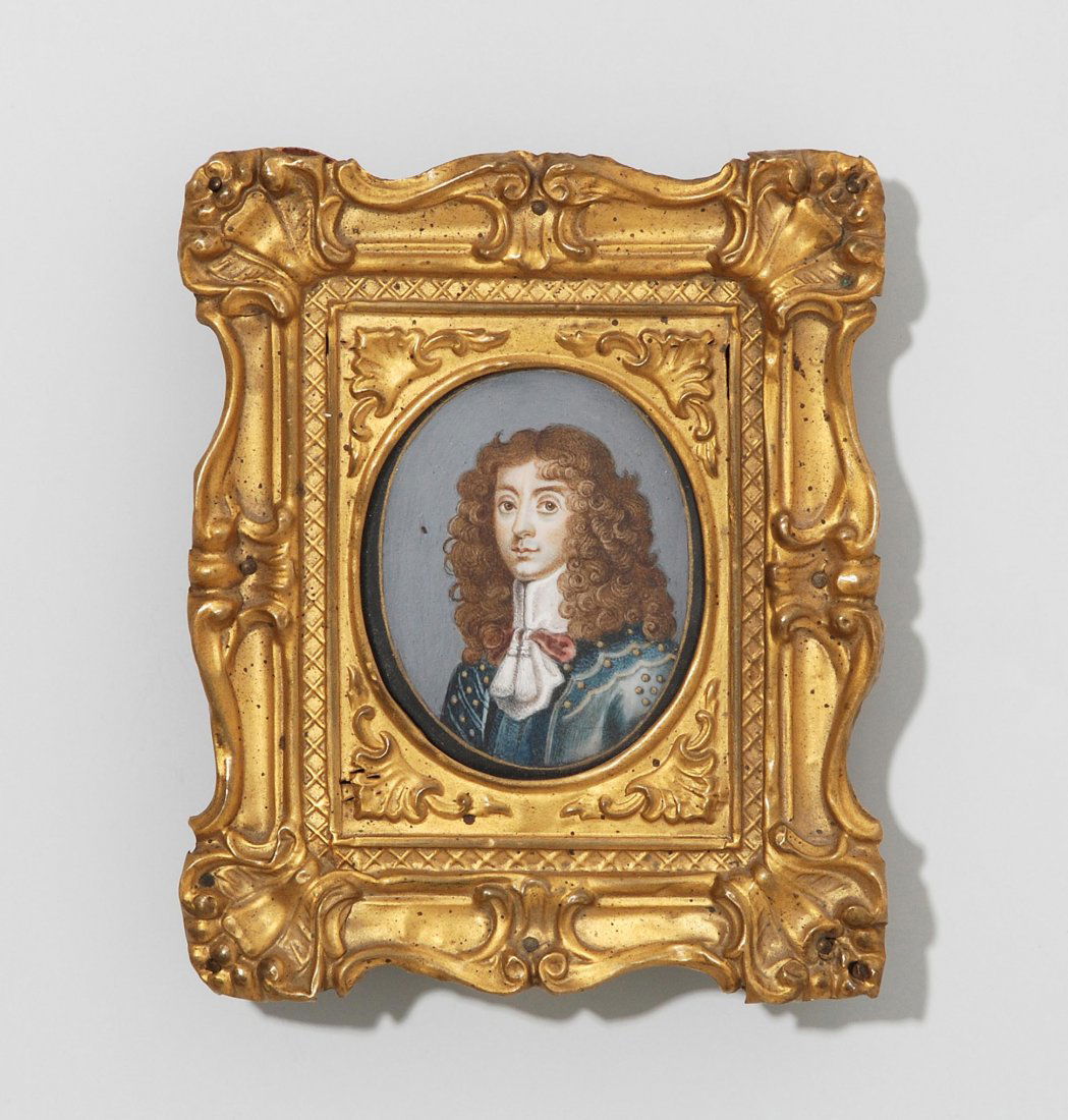 Porträtminiatur 19.Jh. Polychrome Malerei auf (1 of 2)