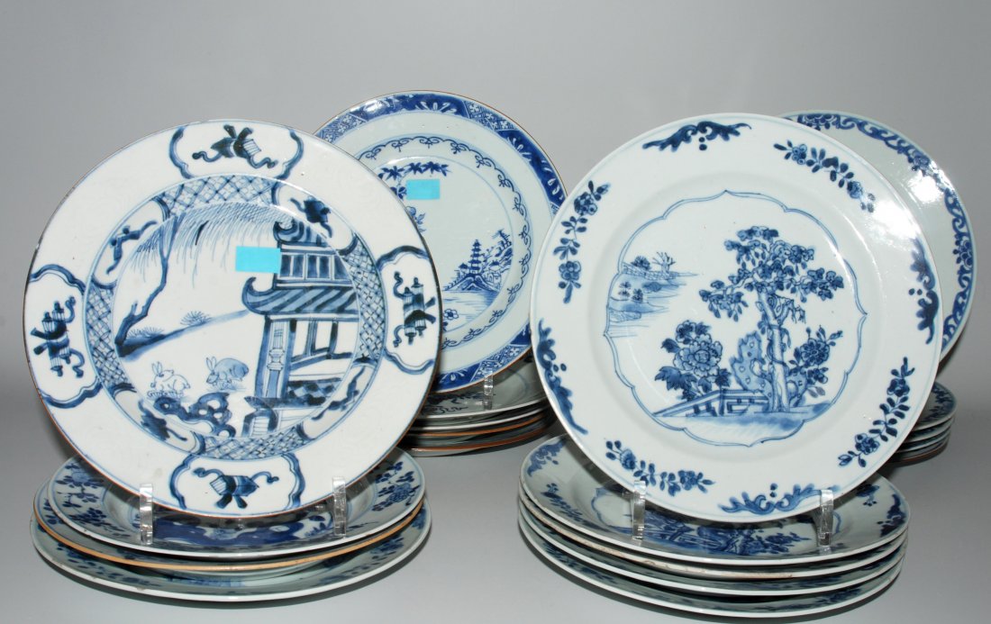 Lot: 19 Teller China, um 1900. Porzellan. Rundform. (1 of 1)