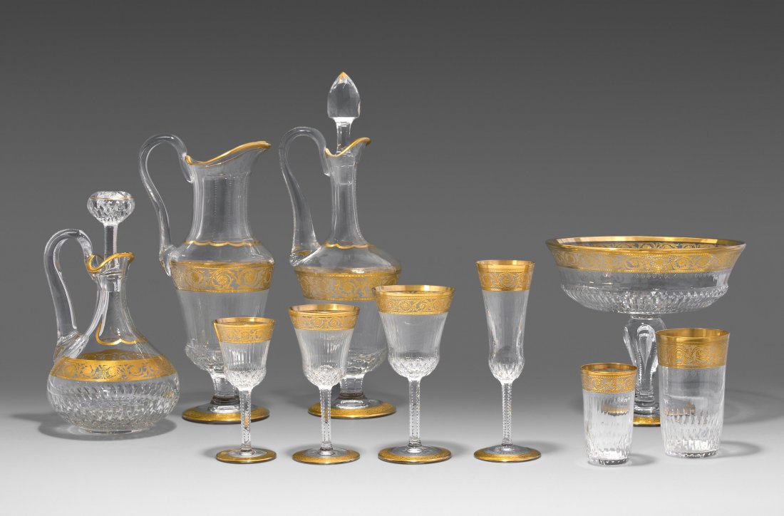 Grosses Gläserservice "Thistle", Saint-Louis 20.Jh. (1 of 1)