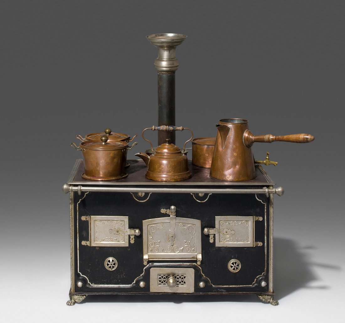Kinder-Kochherd Deutscher Hersteller, um 1910. (1 of 1)