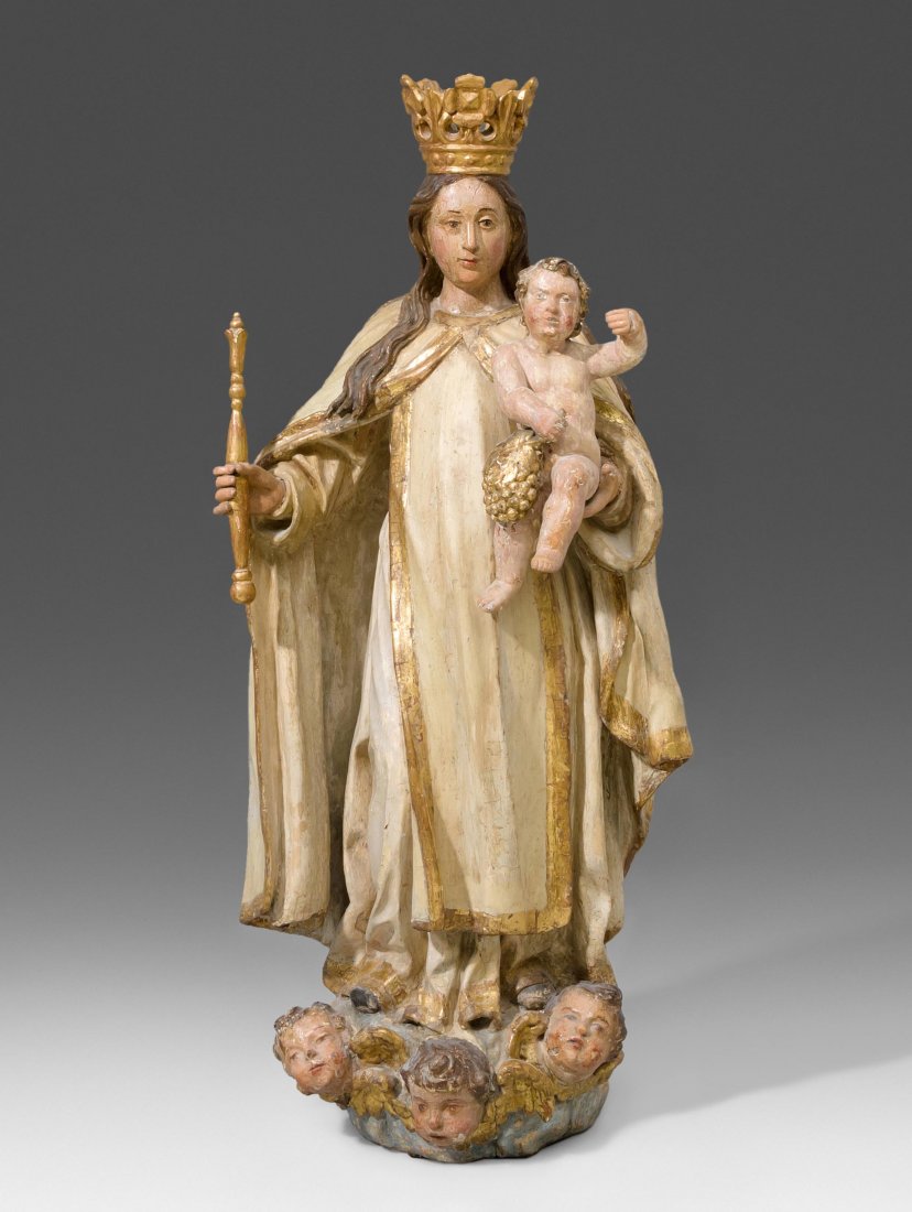 Maria mit Kind Oberitalien, Frühbarock. Holz geschnitzt (1 of 1)