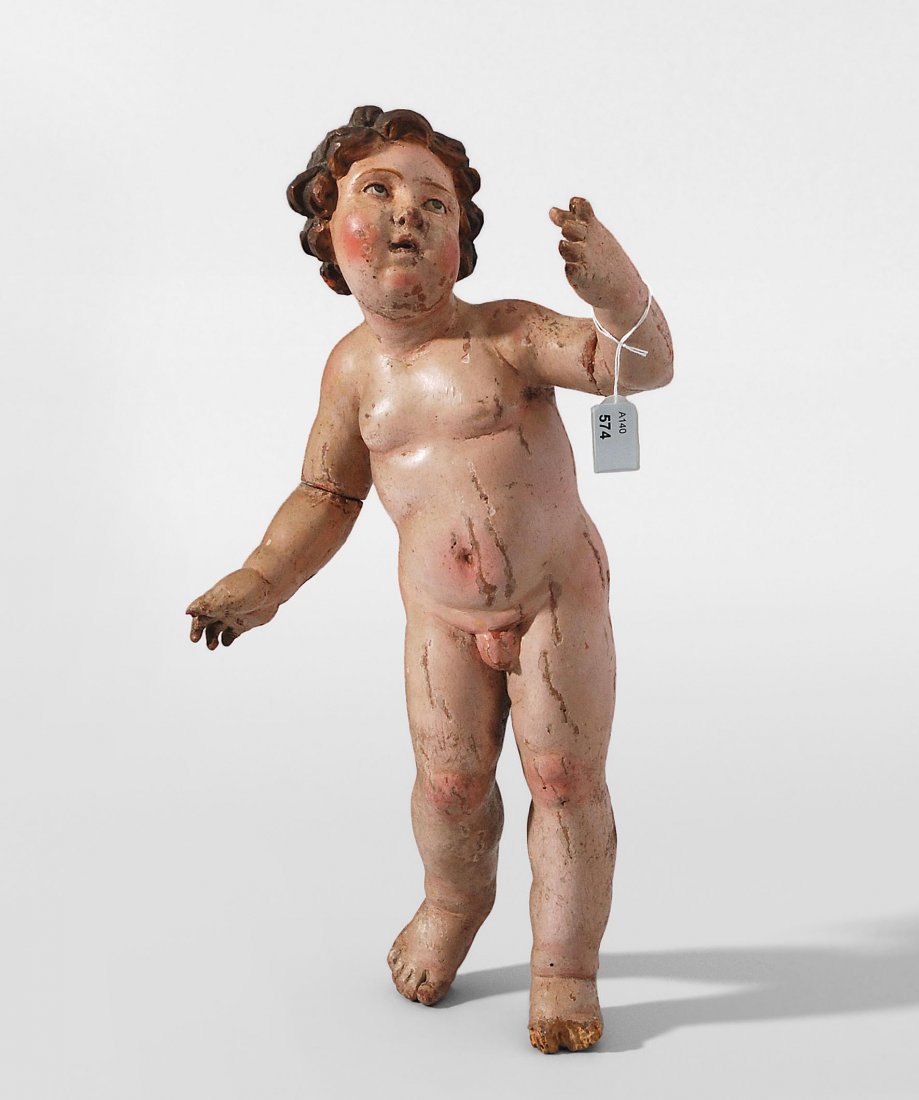 Jesuskind Neapel, Spätbarock. Holz geschnitzt und (1 of 1)