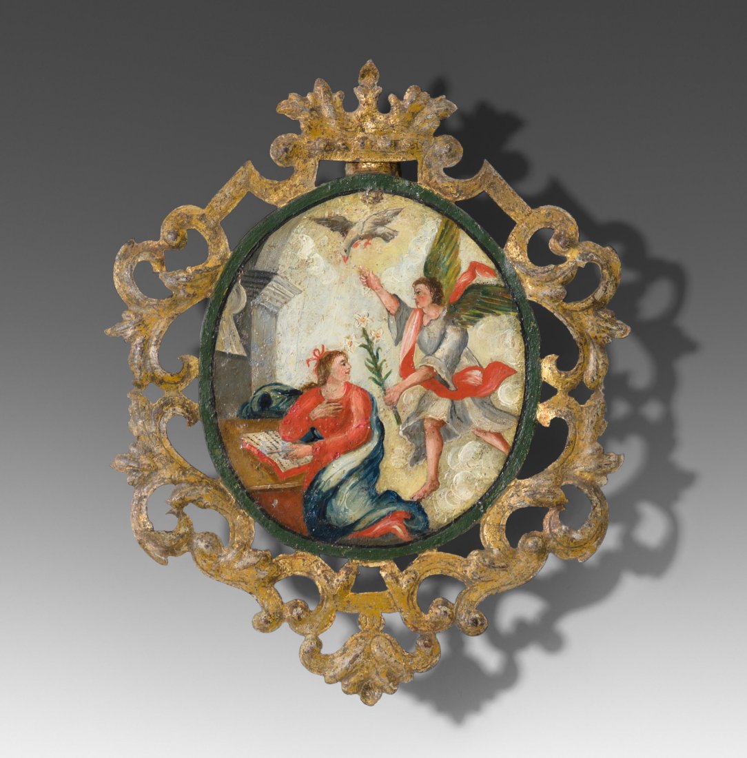 Grabträgertafel "Verkündigung" Süddeutsch, 18.Jh. (1 of 1)