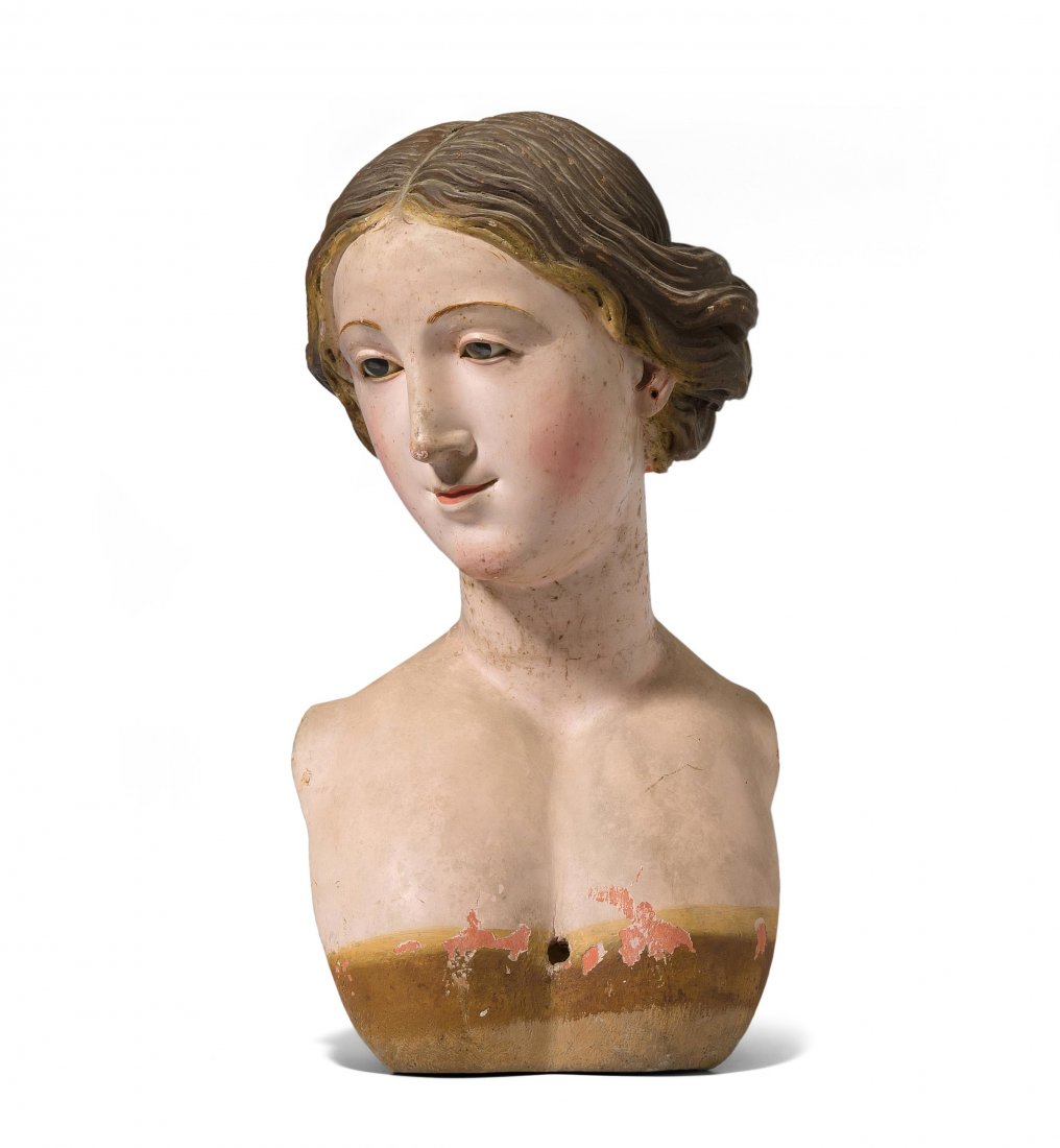 Büste einer grossen Krippenfigur Süditalien/Neapel, um (1 of 1)