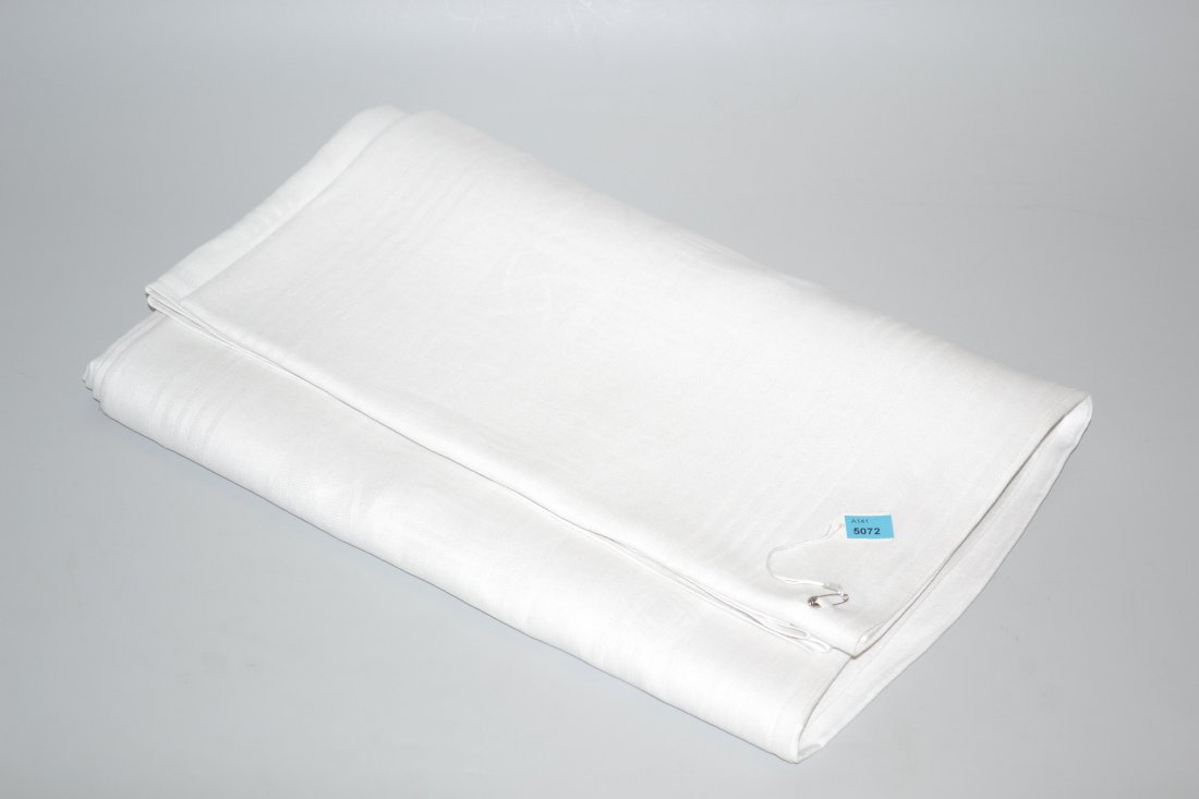 Tischdecke Damast mit Jugendstilmuster, weiss. 155x288 (1 of 1)