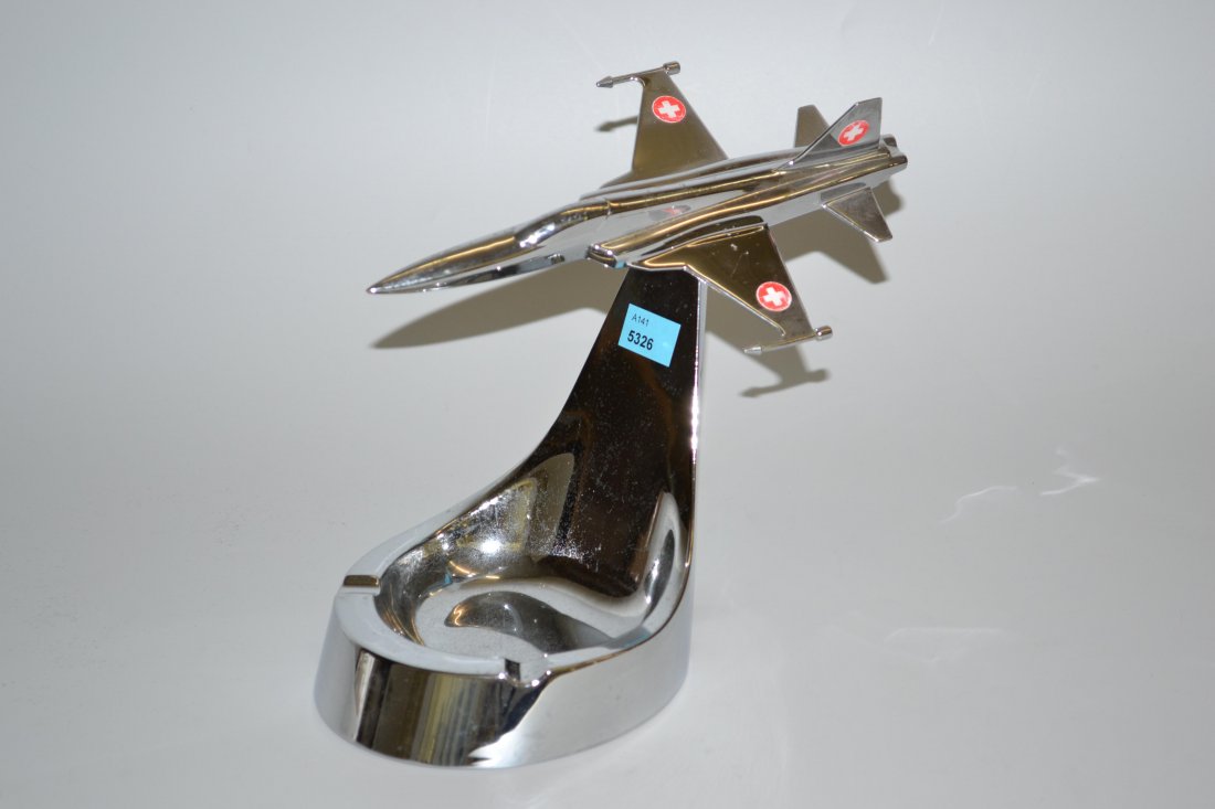 Swissair-Ascher Schweiz. Metall, verchromt. Bezeichnet: (1 of 1)