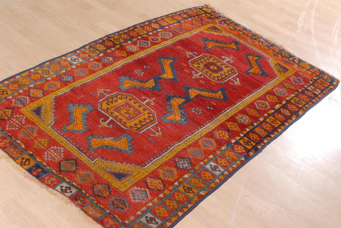 Kurden-Teppich O-Türkei, um 1900. Im braunroten Feld (1 of 7)