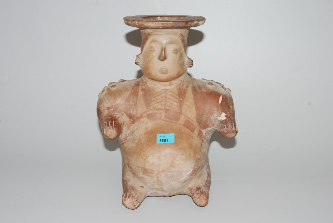 Figürliches Gefäss Westmexiko. Gräulicher Ton mit (1 of 1)