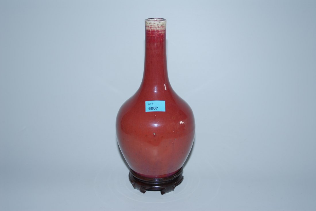 Langhalsvase China, 20.Jh. Steinzeug mit (1 of 1)