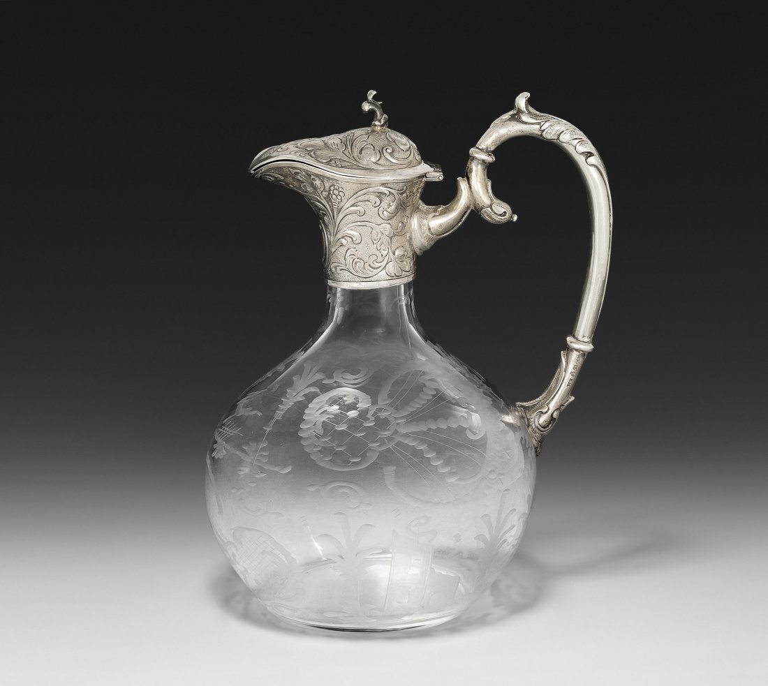 Karaffe Nach 1900. Kugelige Form mit tzdekor und (1 of 1)