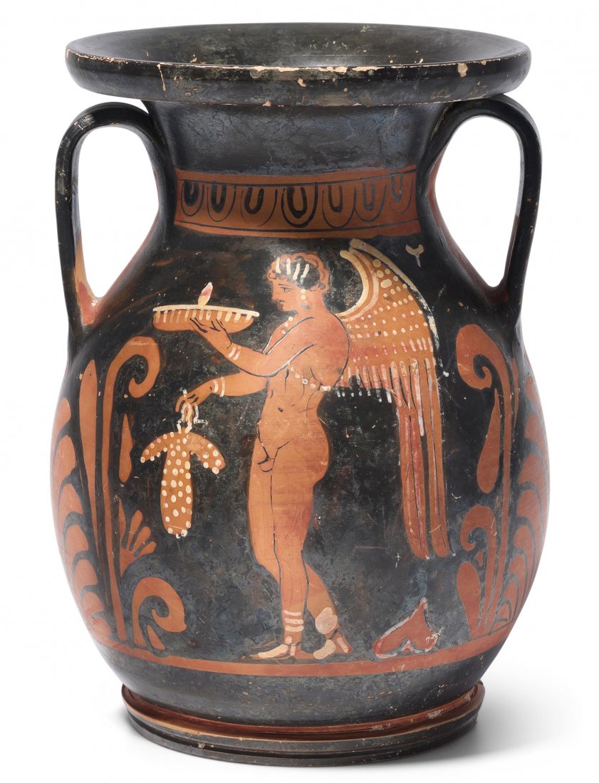 *Pelike Apulisch, 330–320 v. Chr. Rotbrauner Ton. (1 of 2)