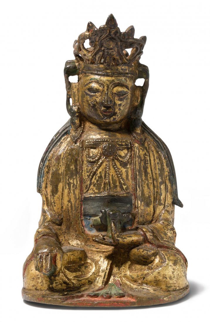 Sitzende Guanyin China. In der Art der Ming-Dynastie. (1 of 9)