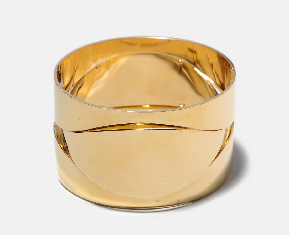 Gelbgold-Armreif Günter Wyss Design. Zürich, 1960er (1 of 1)