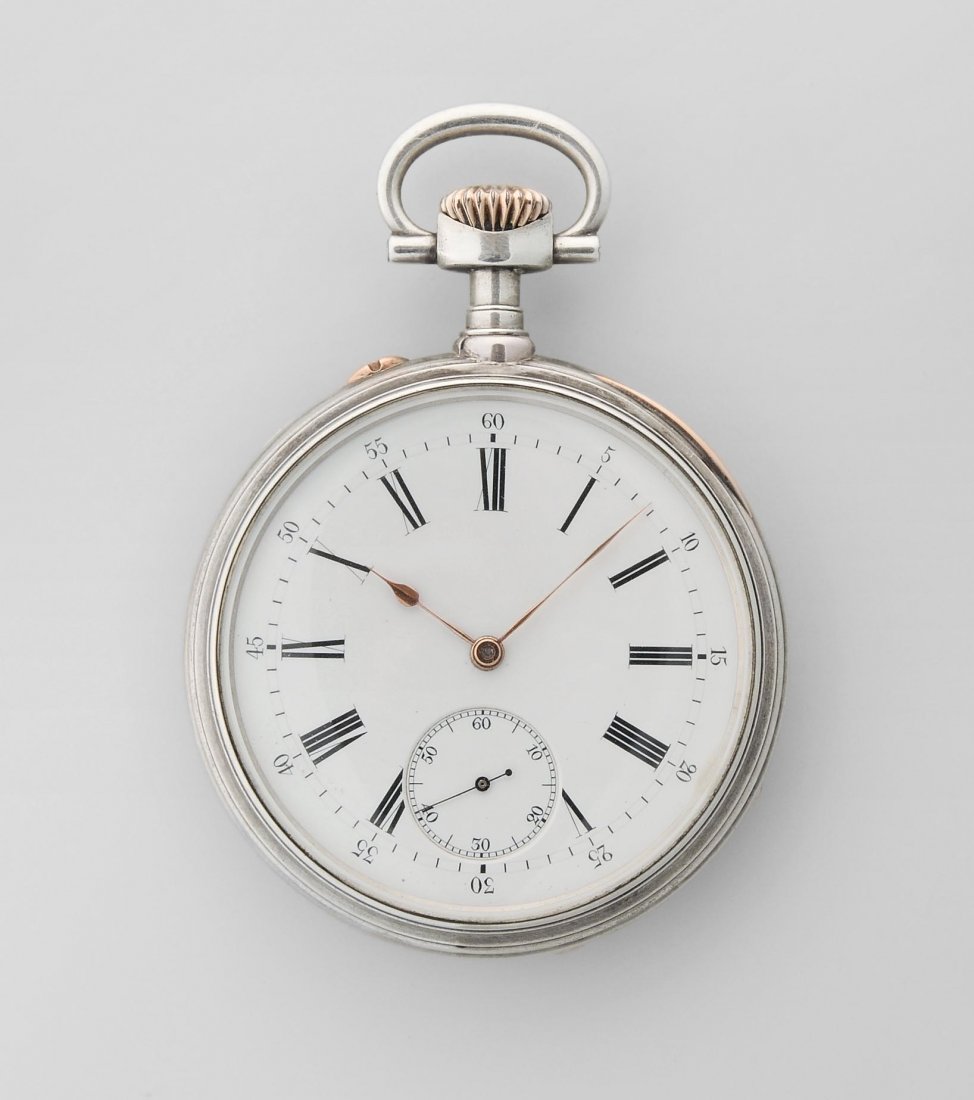 J. Pourrat Runde, mechanische Schützenuhr vom (1 of 1)