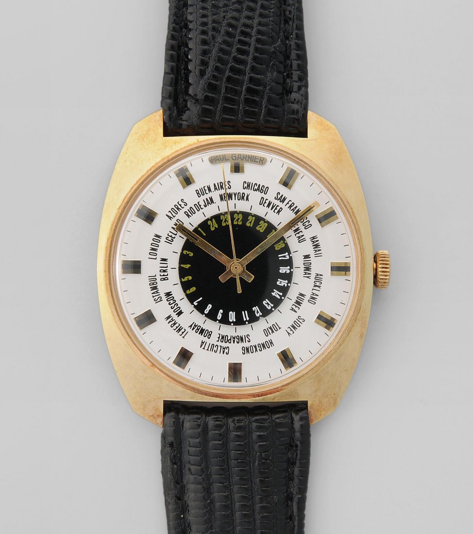 Paul Garnier Weltzeituhr Runde, mechanische (1 of 1)