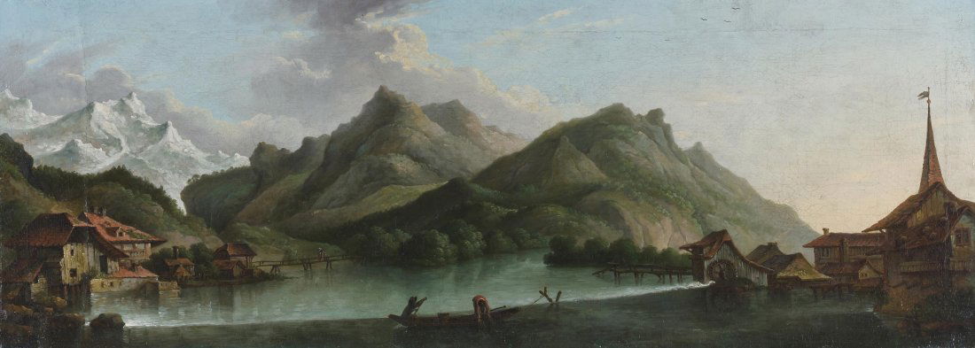 Anonym, Mitte 18.Jh. Blick auf Unterseen, mit der (1 of 10)