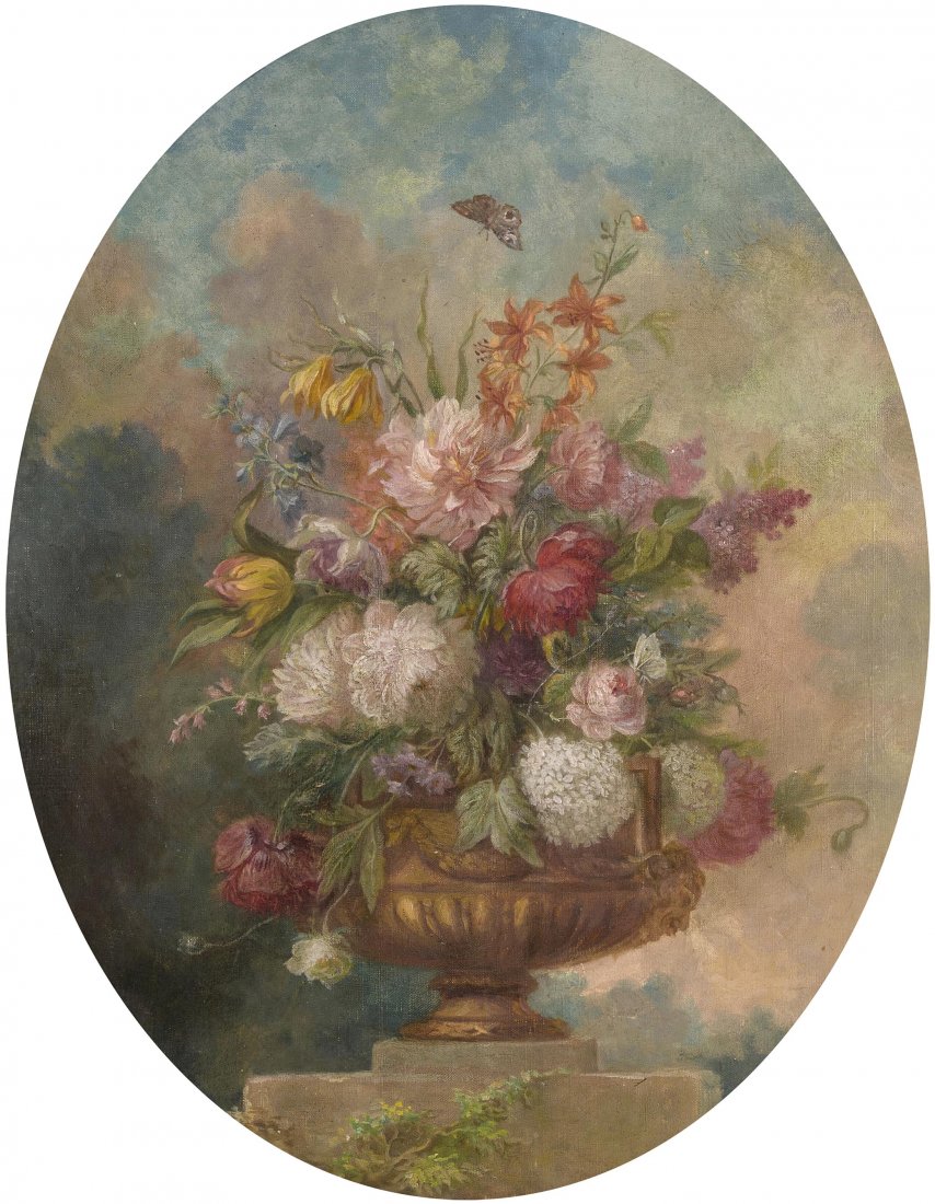 Anonym, 1.Hälfte 19.Jh. Gegenstücke: Blumenstilleben in (1 of 2)