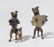 Lot: 2 Boxerhunde Wiener Bronze, 2. Hälfte 20.Jh.