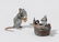 Lot: 2 Mäuse Wiener Bronze, 2. Hälfte 20.Jh. Zyseliert