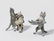 Lot: 2 Katzen Wiener Bronze, 2. Hälfte 20.Jh. Zyseliert
