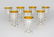 Set: 8 Kelche Birmingham, 1971. Silber, innen