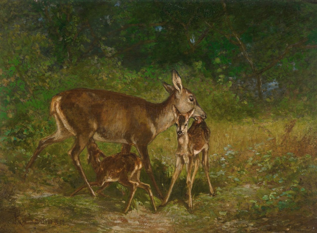 Bodmer, Karl (Zrich 1809–1893 Paris) Rehgeiss mit (1 of 1)