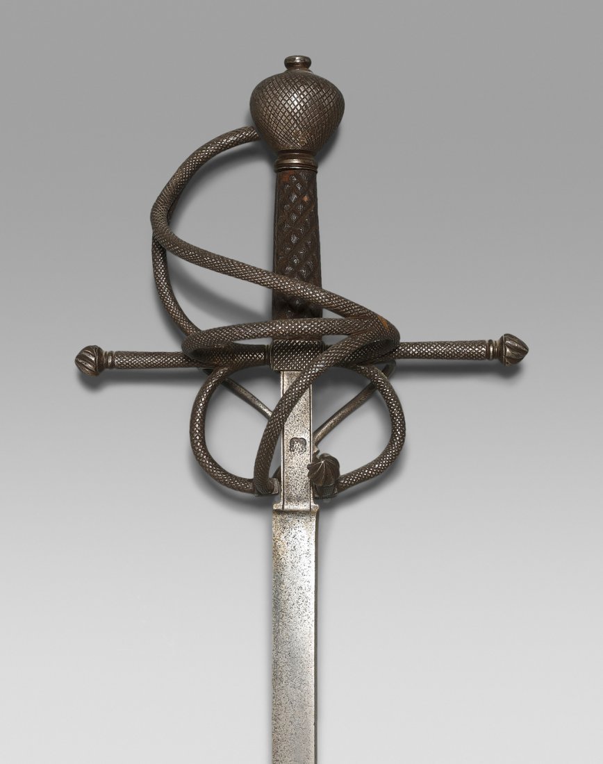 Rapier Deutsch, wohl um 1600. Eisengefss, geschwrzt, (1 of 1)