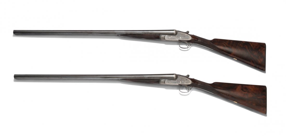 1 Paar Doppelflinten England, u 1915. Signiert: BOSS & (1 of 1)