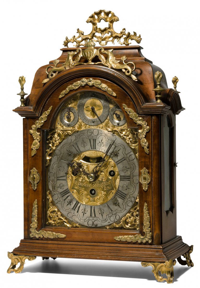 Bracket-Clock Michael Weilhart Prag Tschechien, 18.Jh. (1 of 10)