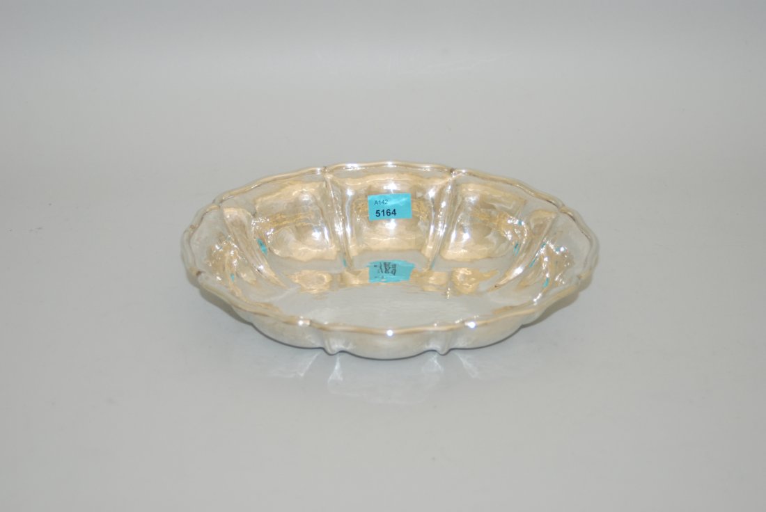 Kleine Brotschale Italien, 20.Jh. Silber. Ovale Form (1 of 1)