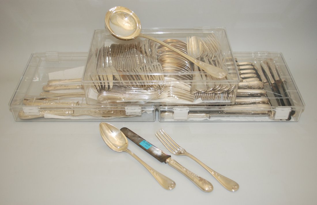 Besteckservice Paris, 19.Jh. Silber, 164-teilig. Marke (1 of 1)