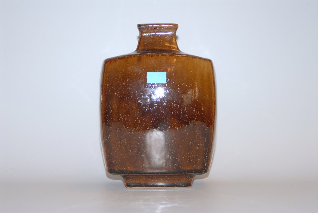 Vase Japan, Mitte 20.Jh. Roter Scherben. Mit (1 of 1)