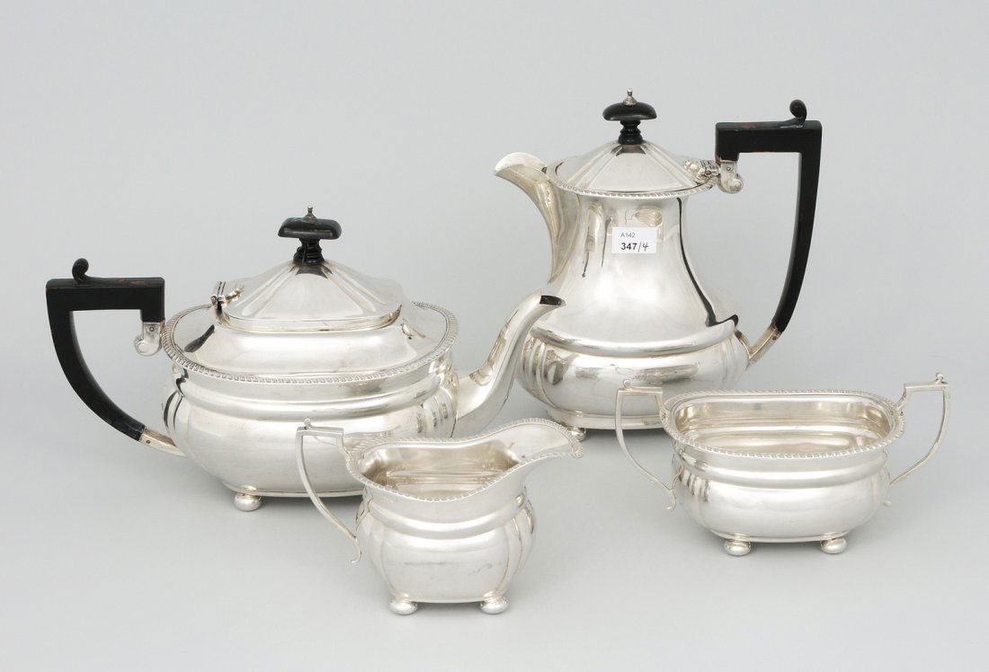 Kaffee-/Teeservice Birmingham, 1953. Silber, 4-teilig. (1 of 1)