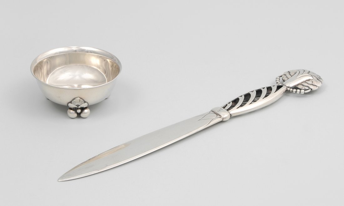 Brieföffner, Fussschälchen, Georg Jensen Dänemark. (1 of 1)