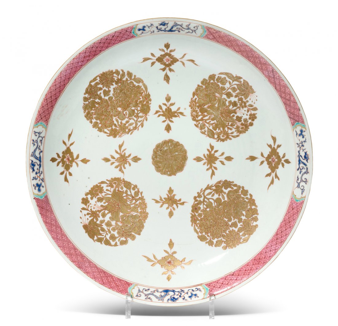 4 Platten China, Qing-Dynastie. Porzellan. Rund. Im (1 of 1)