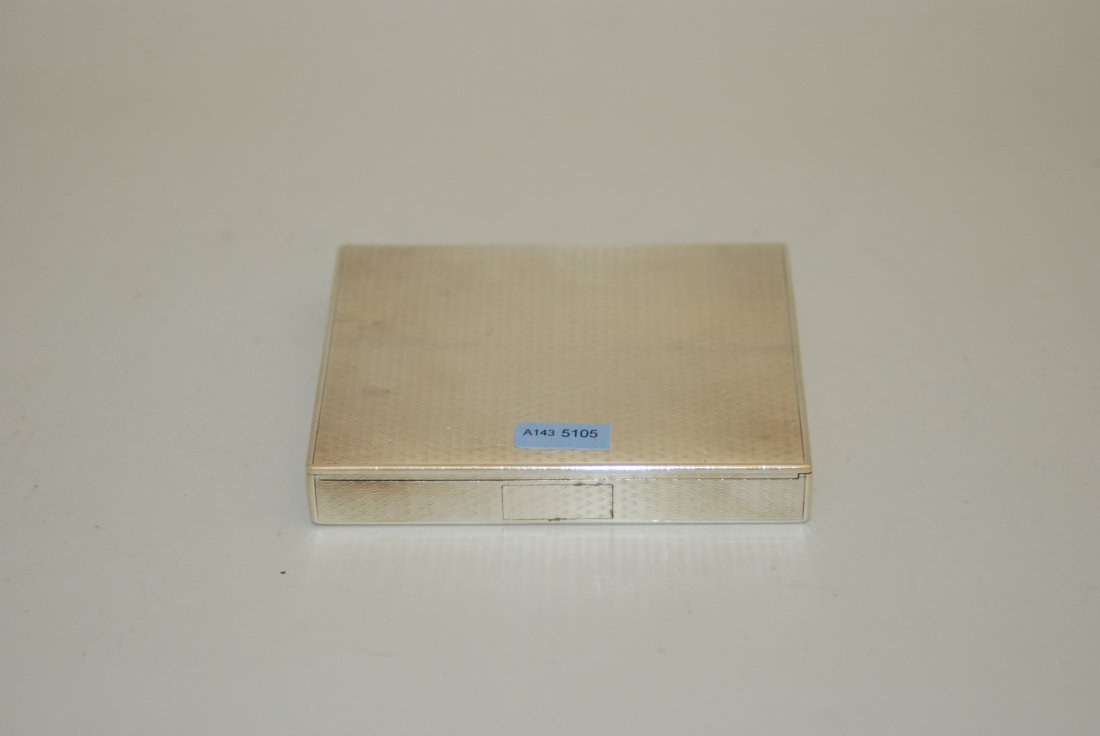 Zigarettendose 20.Jh. Silber. Rechteckige Form mit (1 of 1)