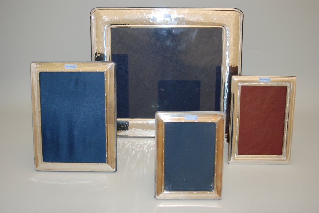 Lot: 4 Fotorahmen 20.Jh. Silber, versilbert. (1 of 1)