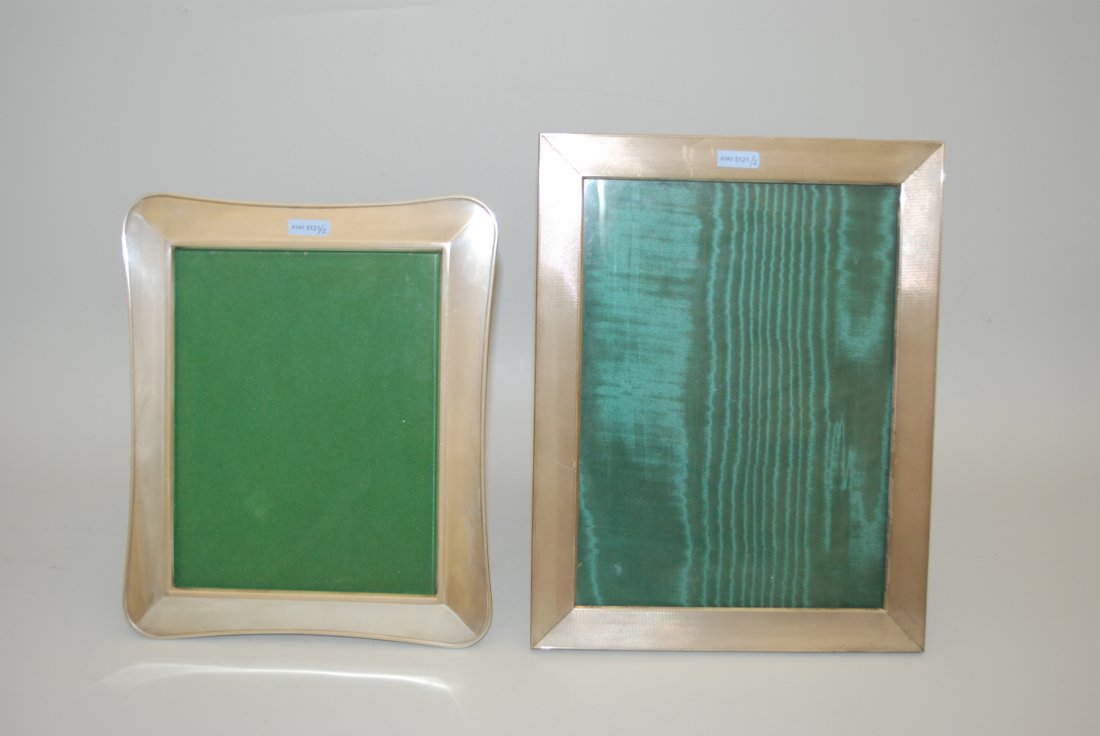 Lot: 2 Fotorahmen 20.Jh. Silber. Rechteckiger Rahmen, (1 of 1)