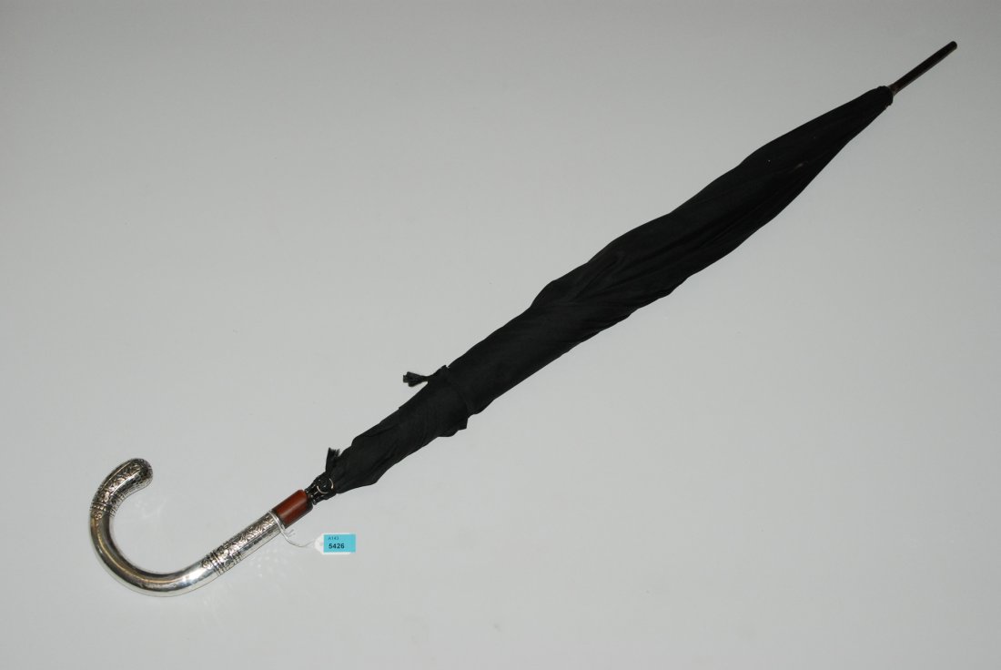 Herrenschirm Deutschland, um 1900. Silbergriff mit (1 of 1)