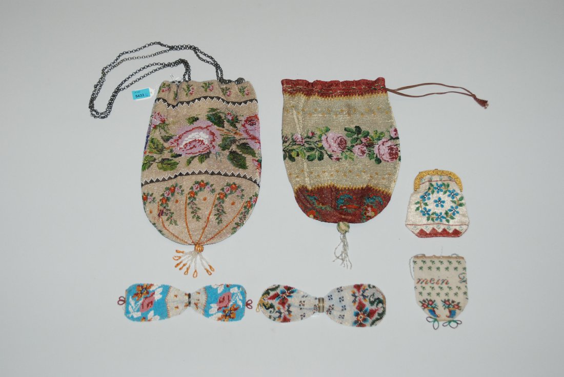 Lot: 6 Täschchen Um/Nach 1900. Polychrome (1 of 1)