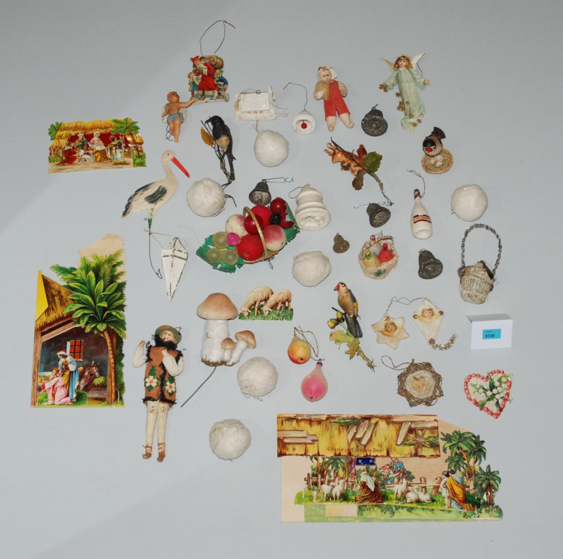 Weihnachtsschmuck Um 1900. Diverse Materialien wie (1 of 1)
